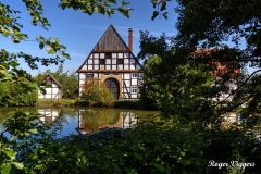The Ludovici house overlooks the village pond.